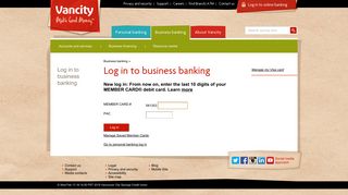 Log in to business banking - Vancity