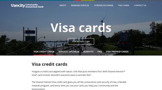 VISA Credit Cards – Vancity Community Investment Bank