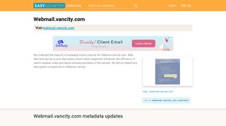 Web Mail Vancity (Webmail.vancity.com) - Outlook Web App