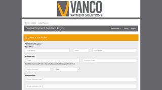 Vanco Payment Solutions Login