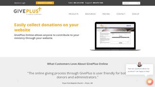 Easy Online Giving for Churches and Church Websites | GivePlus