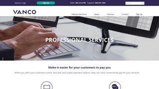 Online Payment Processing for Professional Services | Vanco ...