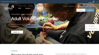 Adult Volunteer Program :: Vancouver Aquarium