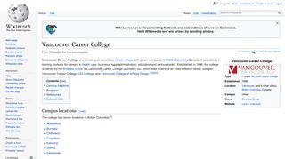 Vancouver Career College - Wikipedia