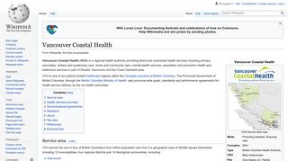 Vancouver Coastal Health - Wikipedia