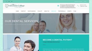 Dental Services at Vancouver College of Dental Hygiene