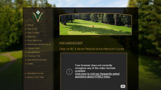 Membership | The Vancouver Golf Club