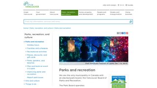Parks and recreation | City of Vancouver