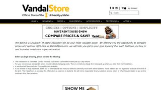 Order Textbooks - The VandalStore