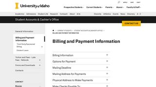 Billing and Payment Information-Student Accounts-Student Affairs ...