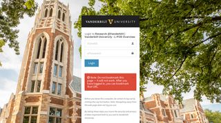 Login | Vanderbilt University - Research @Vanderbilt