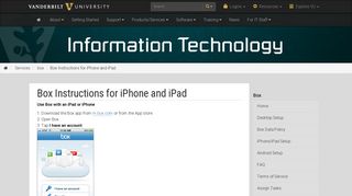 Box Instructions for iPhone and iPad | box | Services | Vanderbilt IT ...