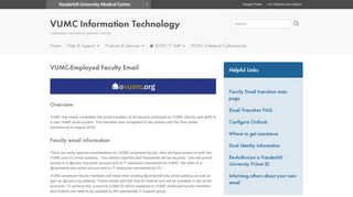 VUMC-Employed Faculty Email | VUMC Information Technology