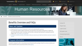 Benefits | Human Resources | Vanderbilt University