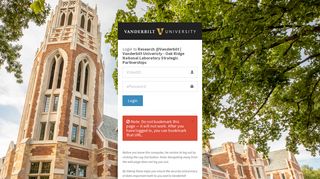Login | Vanderbilt University - Research @Vanderbilt