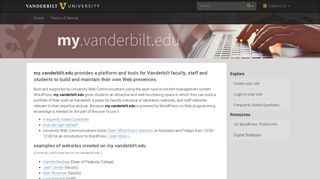 Vanderbilt University: my.vanderbilt.edu
