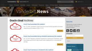 Oracle cloud | Vanderbilt News | Vanderbilt University