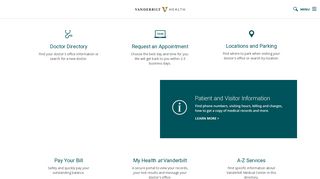 VanderbiltHealth.com : For Patients - General Information