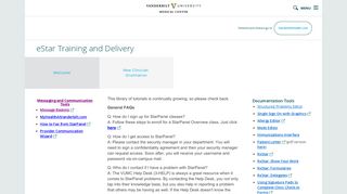 eStar Training and Delivery - Online Resources - Vanderbilt Health ...