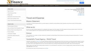 Travel & Reimbursement/Concur - VUMC Finance - Vanderbilt University