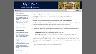 VUMC Concur site now live (05/12/2016) - Vanderbilt University ...