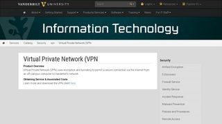 vpn | Security | Catalog | Services | Vanderbilt IT | Vanderbilt University
