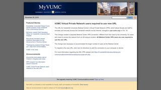 VUMC Virtual Private Network users required to use new URL (11/29 ...