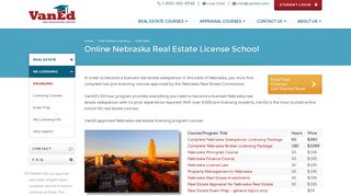 Nebraska Real Estate and Continuing Education - VanEd NE Student ...