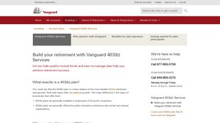 Build your retirement with Vanguard 403(b) Services | Vanguard