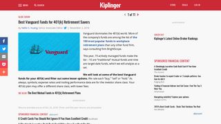 The Best Vanguard Funds for 401(k) Retirement Savers - Kiplinger