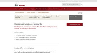 Investment accounts | Vanguard