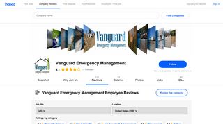 Working at Vanguard Emergency Management: 107 Reviews | Indeed ...