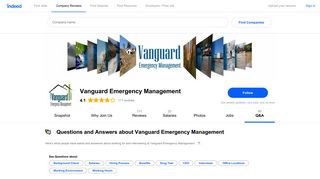 Questions and Answers about Vanguard Emergency Management ...