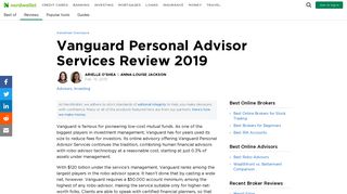 Vanguard Personal Advisor Services Review 2019 - NerdWallet