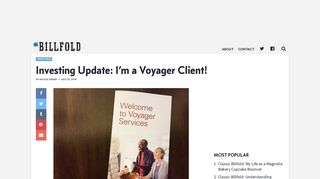 Investing Update: I'm a Voyager Client! - The Billfold