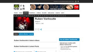 Drummerszone - Ruben Vanhoutte