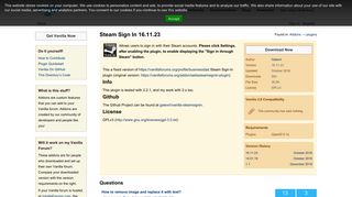 Steam Sign In 16.11.23 — Vanilla Forums