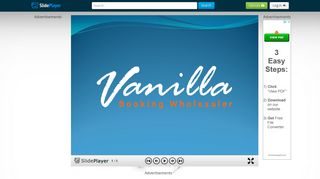 Vanilla Tours is a wholesale booking company which provides ...