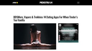 BDSMers, Vapers & Trekkies: 14 Dating Apps For When Tinder's Too ...