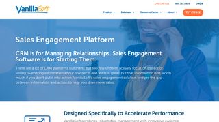 Sales Engagement Platform | Increase Sales Team ... - VanillaSoft