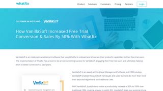 How VanillaSoft Increased Free Trial Conversion & Sales By 50% With ...