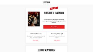 Subscribe to Vanity Fair Magazine | Vanity Fair