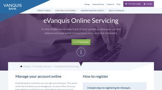 eVanquis Online Servicing – Vanquis Bank Ltd