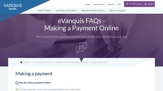 Making a Payment Online - Vanquis - Vanquis Bank