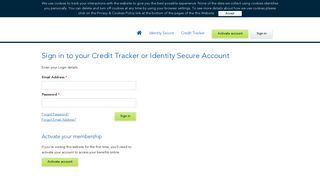 Sign in to your Credit Secure account - Credit Tracker