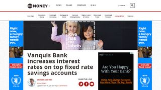 Vanquis Bank increases interest rates on top fixed rate savings accounts