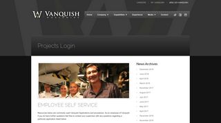 Vanquish Worldwide | Projects Login - Vanquish Worldwide