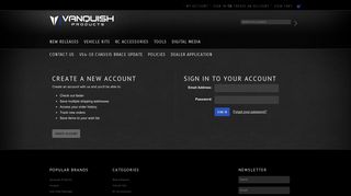 Vanquish Products - Sign in