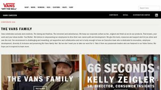 The Vans Family - Vans Career Site | Welcome