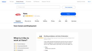 Vans Careers and Employment | Indeed.com
